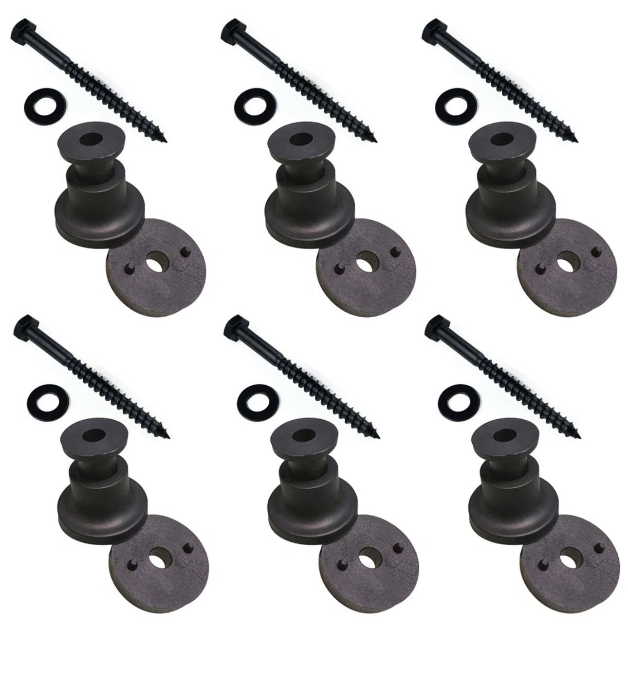 Black Homacer Rustic Set 6 Sets for Track Use C2)