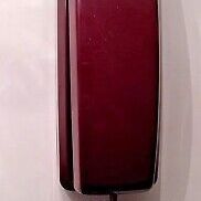 Vintage GE Telephone Burgundy Push-Button Corded Desk Wall Phone Model 2-9226BGB

