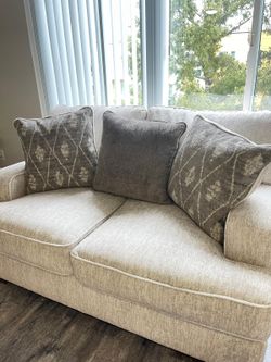 Almost new sofa, purchased eight months ago, very clean and comfortable, no smoking, no pets, discount available