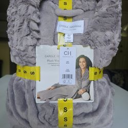 Carole Hochman Plush Wrap Robe With Luxuriously Soft Faux Fur