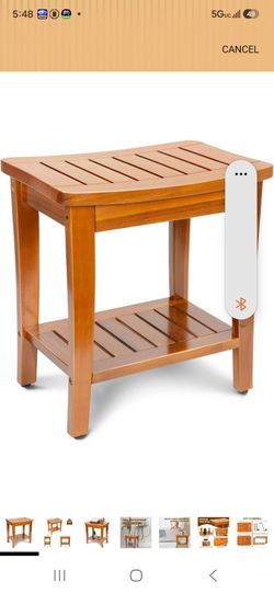 Bamboo shower bench