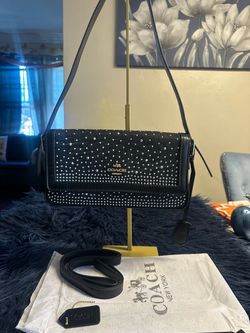 Coach Black Studded Crossbody Bag