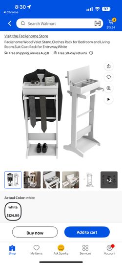 Valet stand - BLACK - New (Box Unopened)