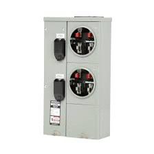 Siemens® Uni-PAK 125-Amp, 2-Position, 200-Amp Bus, No Bypass Meter Socket: WP2211  