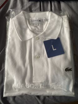 Lacoste white polo size large