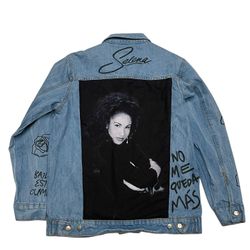 Selena Quintanilla Denim Jean Jacket Song Titles Museum Size M