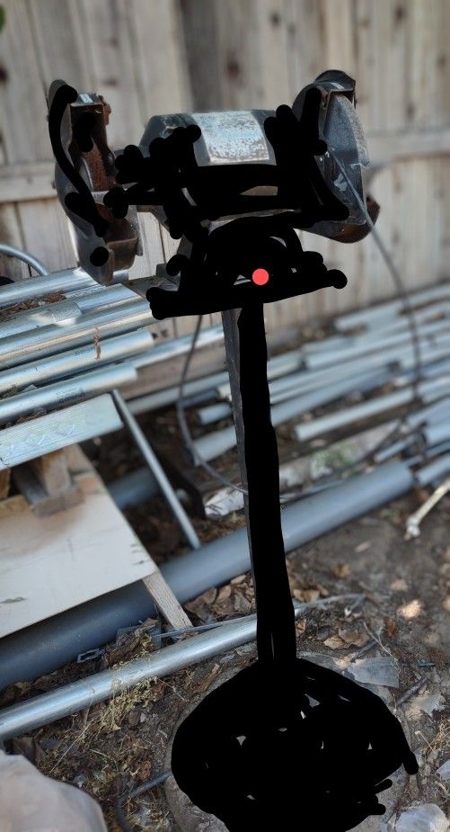 8 Inch Grinder Runs Well Has A Great Stand You Can Put Pressure On It It's Not Going To Fall Over I Used A Tractor Disc For The Base That's The Best W