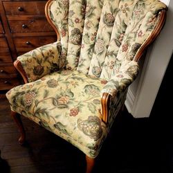 Jacobean Wingback Armchair