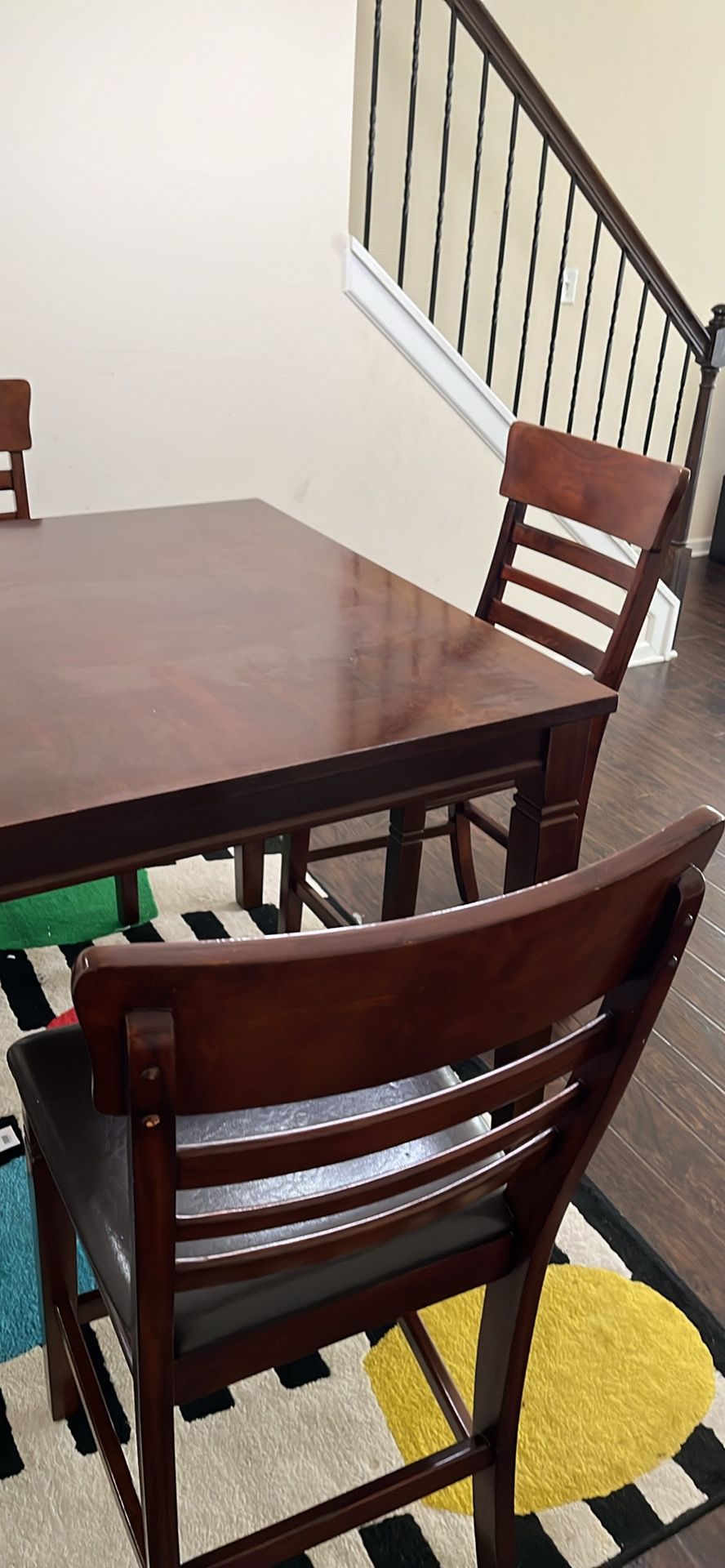 Wooden high Breakfast/ dining table