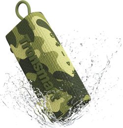 IPX7 Waterproof Bluetooth Speaker for Shower Pool Beach Boat Camouflage Green