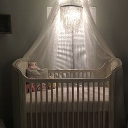 Belle Upholstered Crib - Restoration hardware