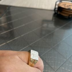 Gold Men’s Pinky Diamond Ring