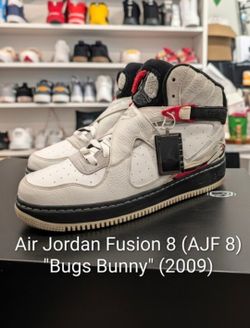 Air Jordan Fusion 8 (AJF 8) Rare "Bugs Bunny" (2009) M10.5/W12 EUC W/Hangtag