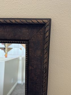 Big Mirror With Brown/Black Frame In Great Condition