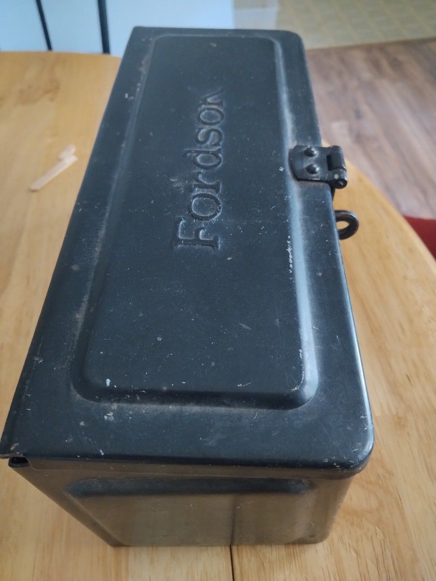 Fordson Antique Iron Tractor Tool Box