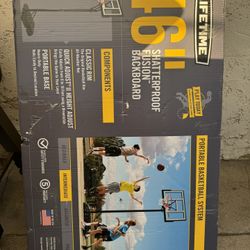 Lifetime 46-Inch Shatterproof Portable Basketball Hoop with Quick Adjust & Classic Rim - Model 90584-Outdoor Play