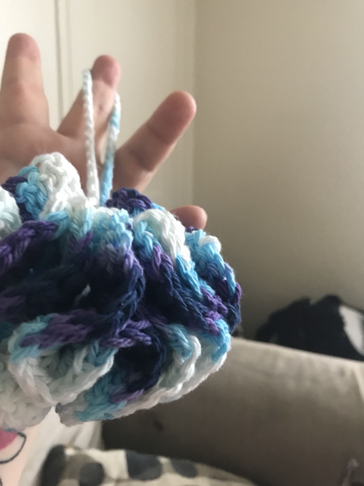 Crocheted loofah