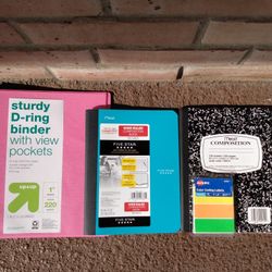 BRAND NEW - SCHOOL SUPPLIES - ALL FOR $5.
