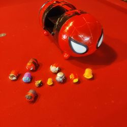Spider-Man Tsum Tsum Case And Figures