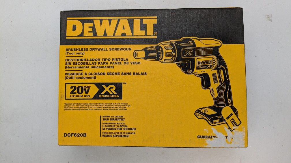 DeWalt 20-V MAX XR Cordless Brushless Drywall Screw Gun (Tool Only) 