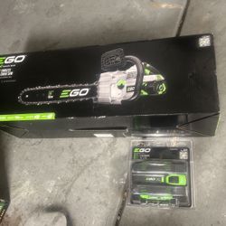 EGO 16” Chainsaw +extra 5.0 AH Battery 