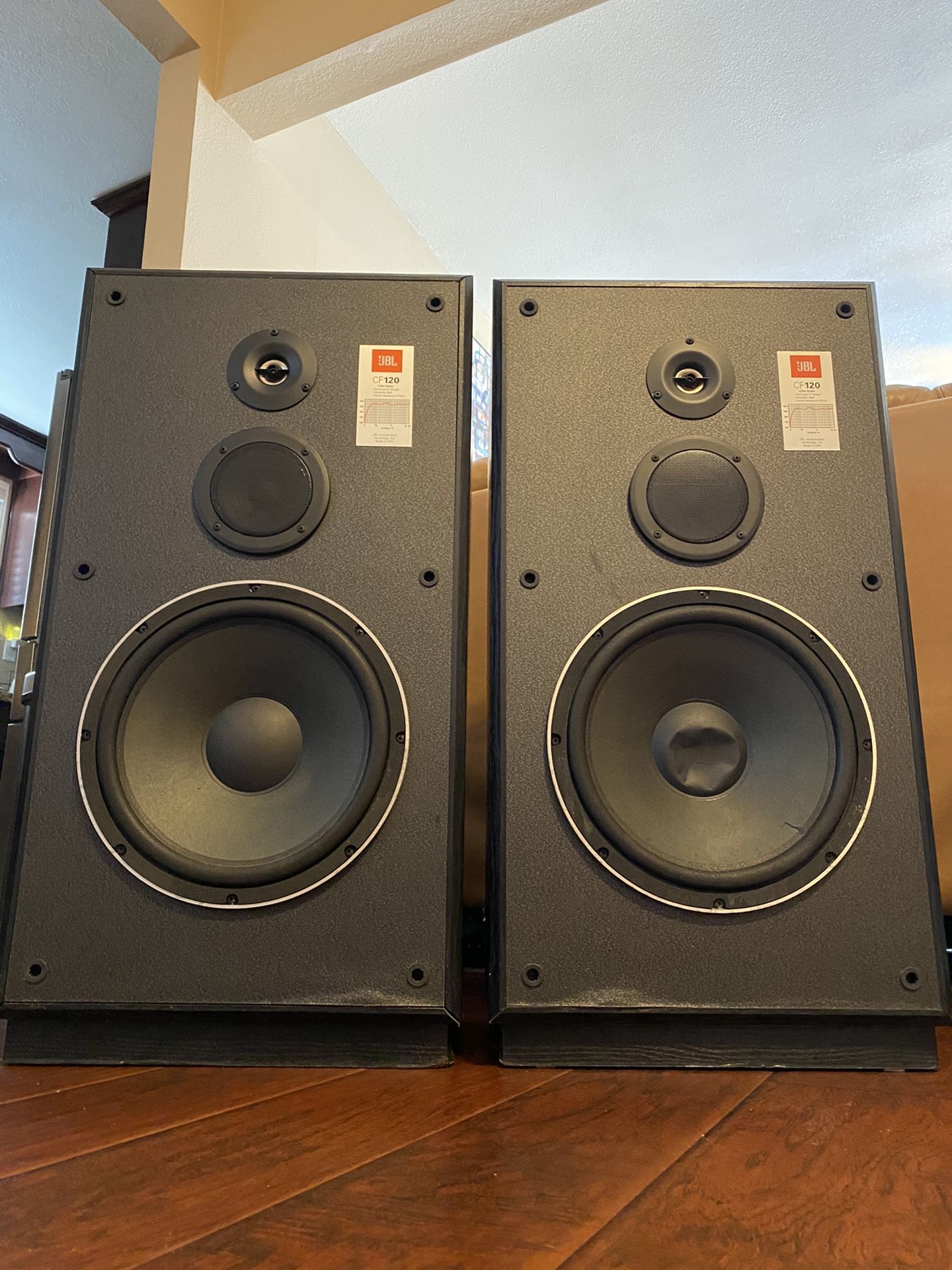 JBL CF120 Three Way Floor Standing Loudspeakers for Sale in Glendora