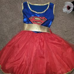 Disfras De Super Man Para Niña Size 4-5 Años