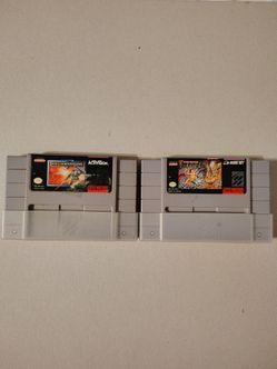 Mechwarrior & Super Adventure Island Super Nintendo Snes