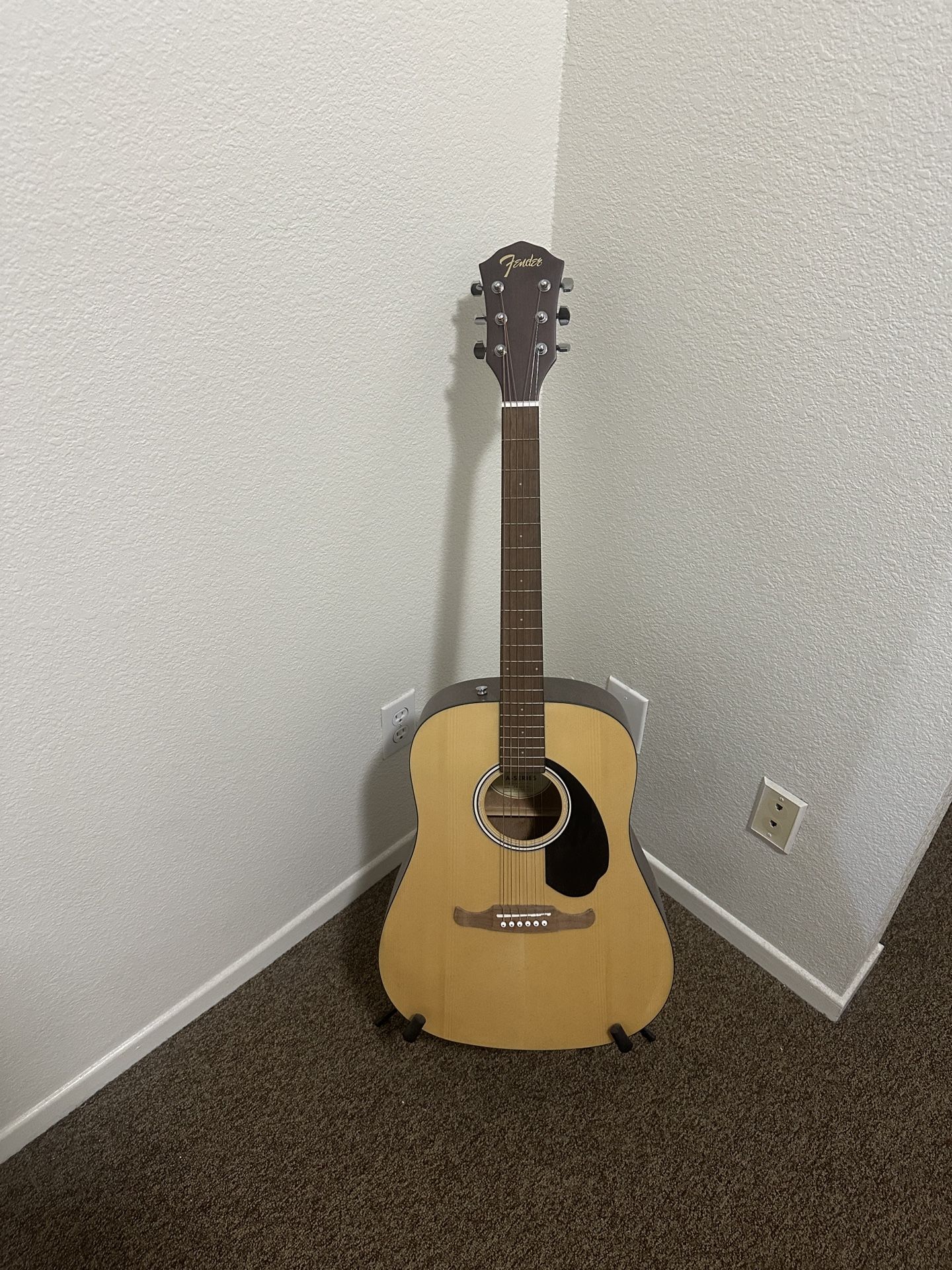 Fender Acoustic Guitar With Stand