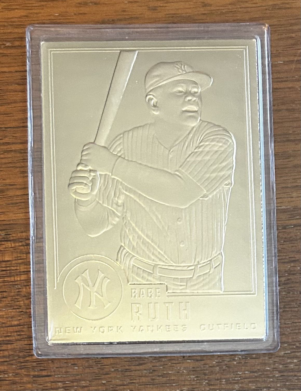 1995 Golden Legends Babe Ruth 22 Karat Gold Baseball Card