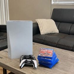 Ps5 with controllers and games