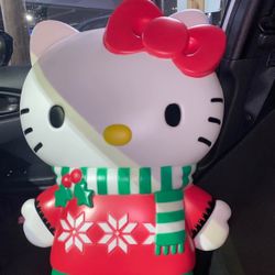 27 Inch Hello kitty Christmas Blow Mold 