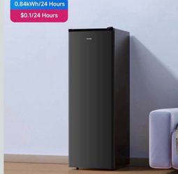 7.0 Cu.ft Upright Freezer, Convertible Freezer/Refrigerator, for Kitchen Garage