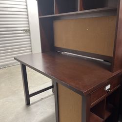 Pottery Barn Desk, Hutch, Chair And Bookcase