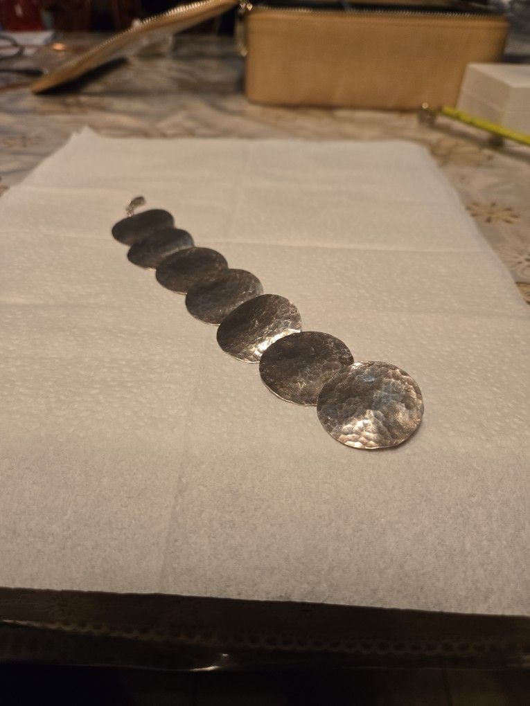 Silver 9.25 Solid - Bracelet Antique Vintage.