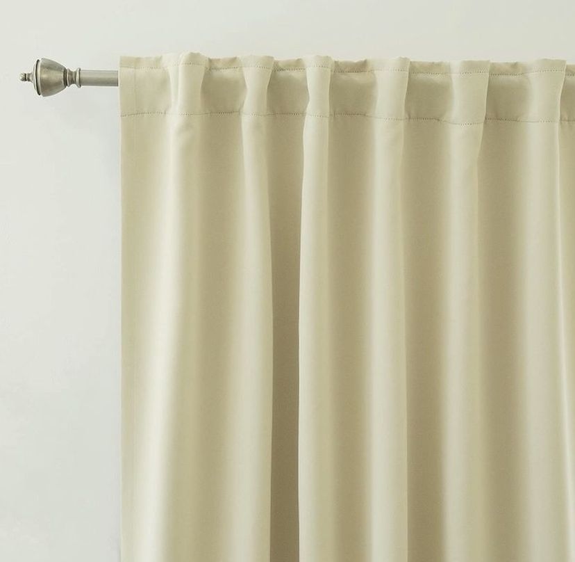 Free! Insulated Thermal Blackout Curtains, 3 Pairs/6panels