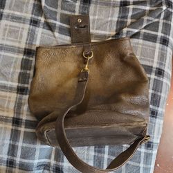 Big Brown Leather Tote