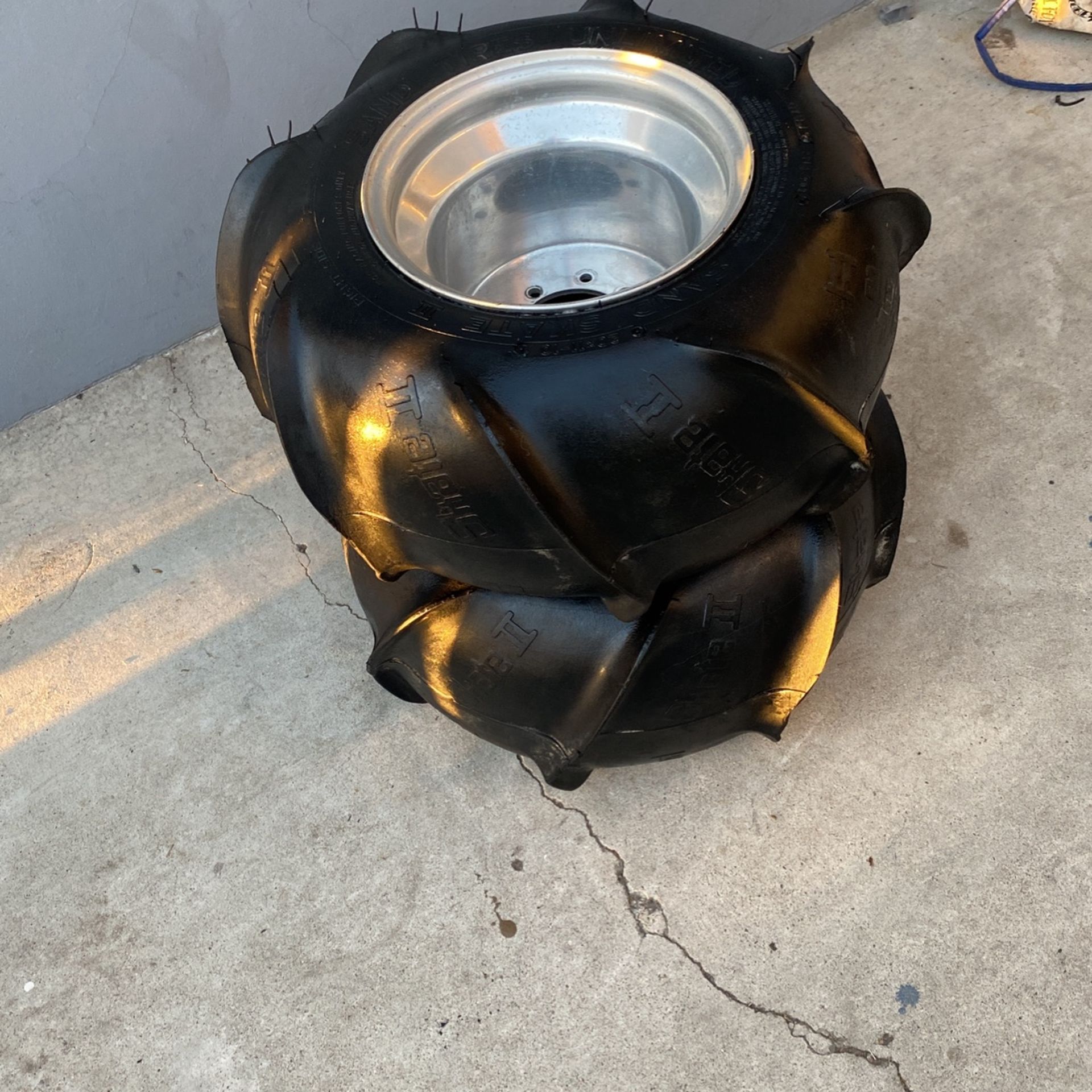 Set Of Atv, Paddle Tires, Sand, Tires Unlimited Brand Sand Skates On