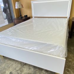 Queen Bed Frame With LED Light