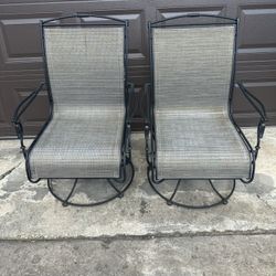 Patio Chairs Pair 