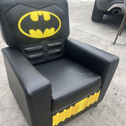 Kids Delta  Batman Black Leather Chair