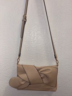 Beige Bow Purse