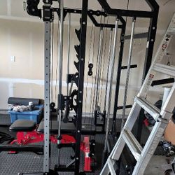 Drone 2 Fitness Smith Machine W. Fight Camp Punching Bag 