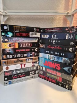 Lot of 20+ Classic Horror/Thriller VHS Tapes