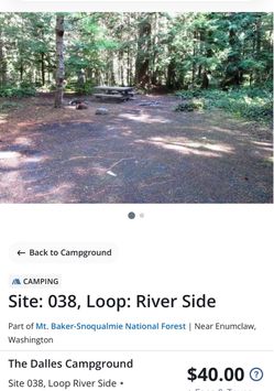 Campsite transfer