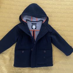 babyGap Dark Blue Wool Boy’s Coat - 4T