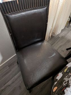 Bar height brown table