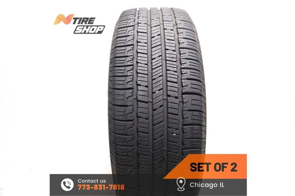 Set of 2 Used  9.5/32    235/55R19  101V  Goodyear  Reliant All-Season