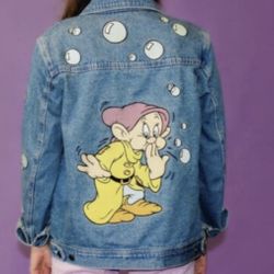 Cakeworthy Snow White Grumpy Jean Jacket 