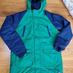 Boys Lands End Fleece Lined Winter Coat Jacket Parka Size XL 18-20H